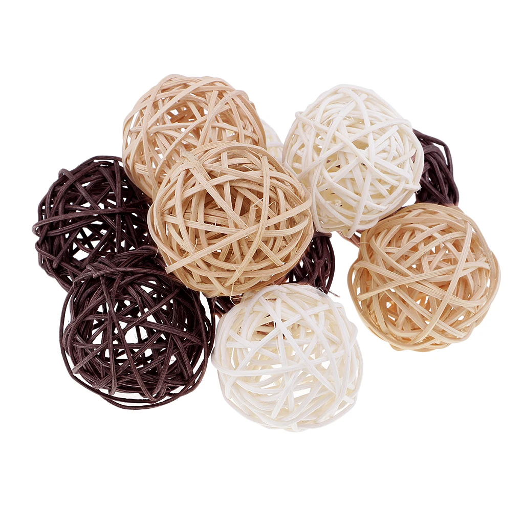 

20 Pcs Natural Decorative Ball Set Balls Table Decoration Ball