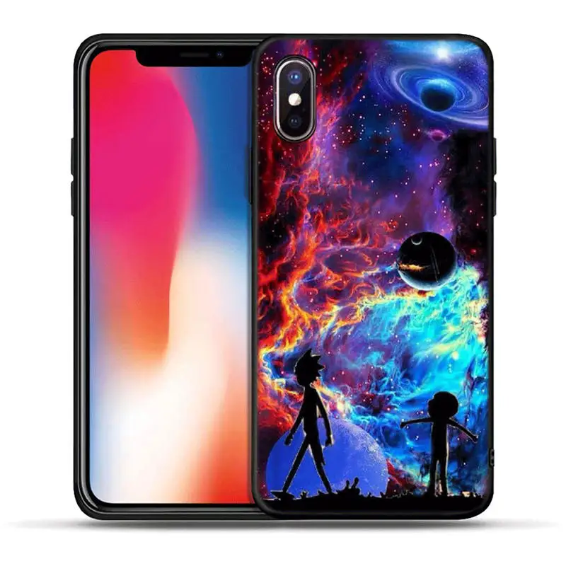 Аниме Рик и Морти мультфильм чехол для телефона аниме для iPhone 5S, SE 6 6s 7 8 plus Мягкий ТПУ силиконовый чехол для iPhone X XR XS MAX чехол