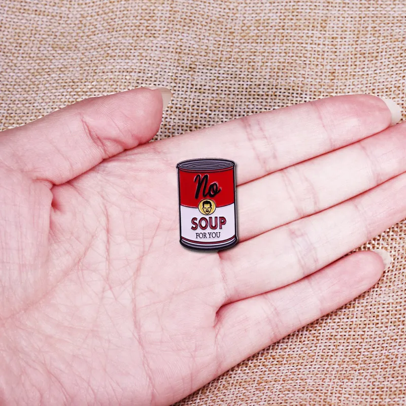 Брошь в форме супа для фанатов Seinfeld | Украшения и аксессуары