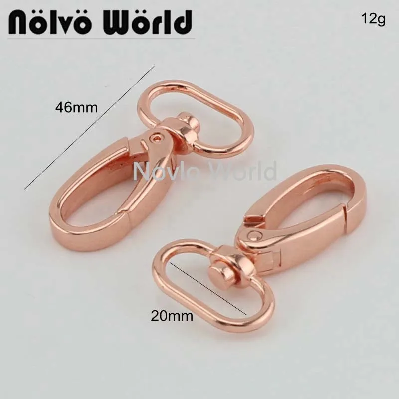 Мир Nolvo 5 20 100 шт. 6 цветов 32 мм поворотный крючок из розового золота фурнитура для