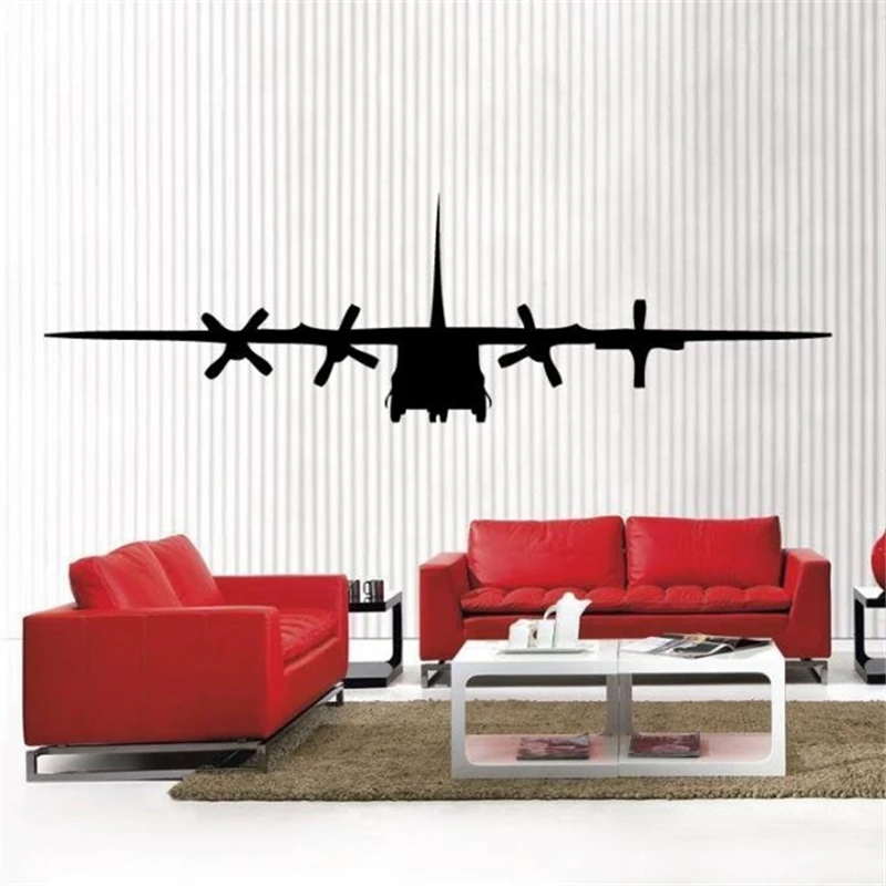 

New clew C 130 Military Army Airplane removable Vinyl Wall Decal Home Decor Large