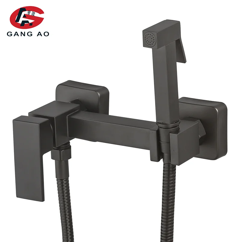 Угловой смеситель для биде Латунный однорычажный кран холодной и горячей воды