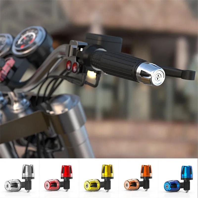 

7/8'' 22mm Motorcycle Handlebar Ends Moto Handle Bar End Plug Metal Motorbike Accessories Cap Plugs Slider Scooter Decorations