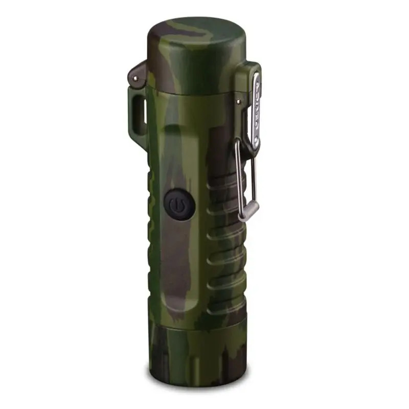 Мини сигарета с зарядкой от USB Электронная двойная дуга Зажигалка фонарик водонепроницаемый перезаряжаемый аксессуар для улицы