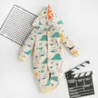 Детский летний комбинезон для новорожденных девочекмальчиков, комбинезон с милым мультяшным принтом, одежда с длинным рукавом на веснуосень, детские комбинезоны