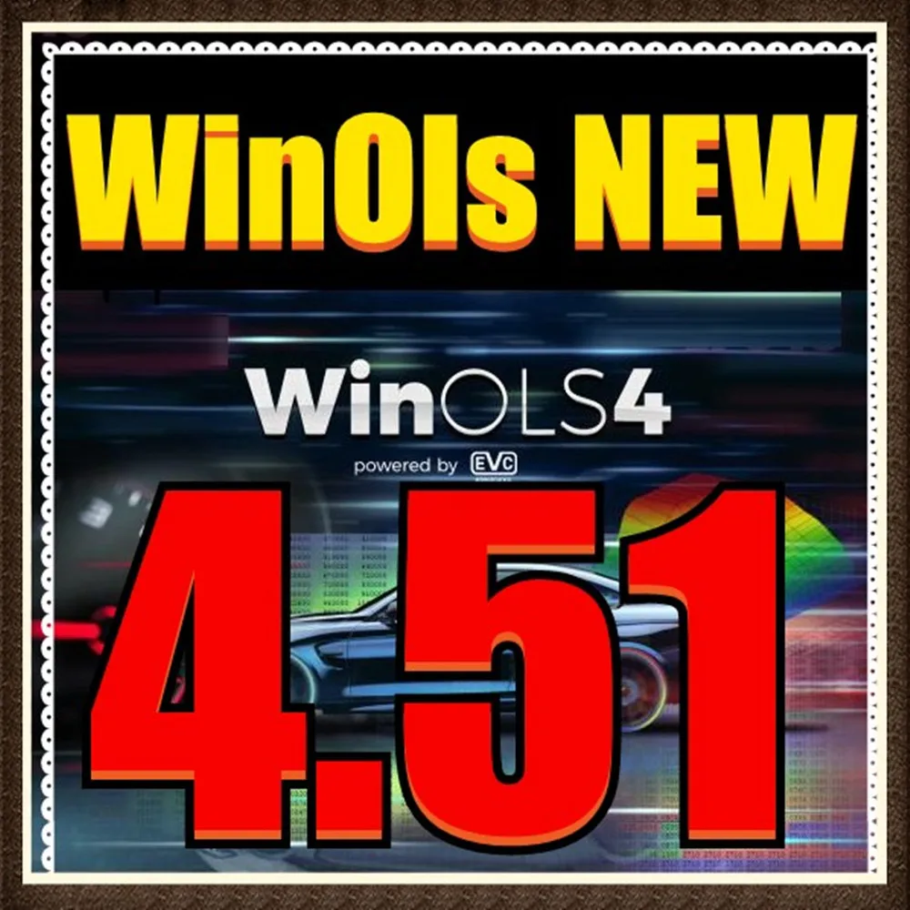 Новинка WinOLS 4 51 с плагинами программное обеспечение для автонастройки чипов ECU