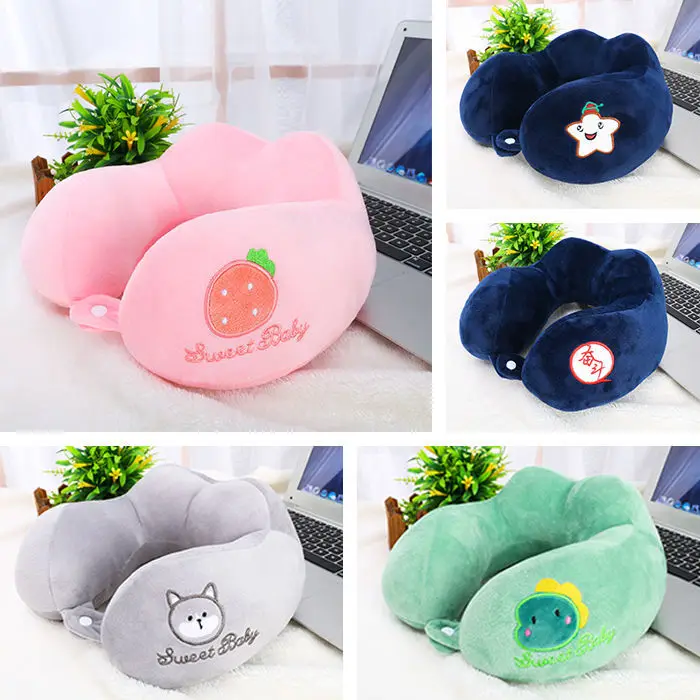 Cartoon U-shaped Pillow Neck Pillow Protecting Cervical Pillow Neck Pillow U-shaped Office Cute Portable Airplane Wagon