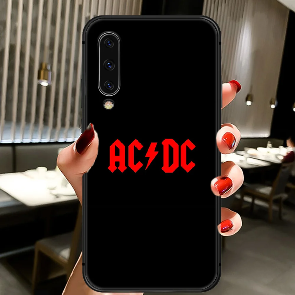 

AC DC Rock Band Phone Case Cover For Samsung Galaxy A10 A20 A30 E A40 A50 A51 A70 A71 J 5 6 7 8 S black Coque Painting Funda Tpu