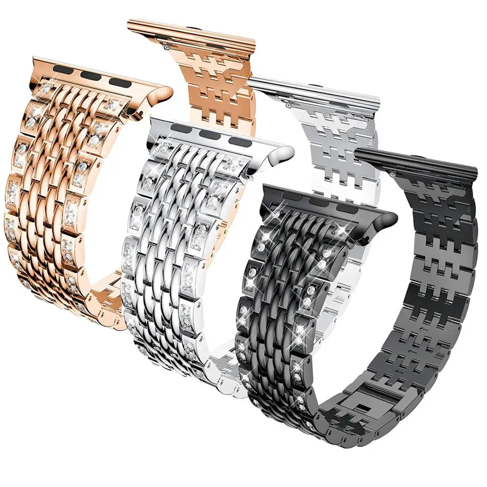 

metal Strap for Apple Watch Band 40mm 38mm 42mm 44mm apple watch 5 4 3 2 1 iWatch band stainless steel link Bracelet accessories