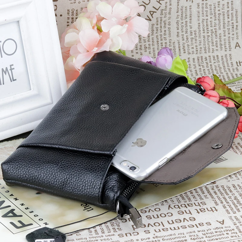 100% натуральная кожа кожаная сумка через плечо женский клатч мессенджер дамская