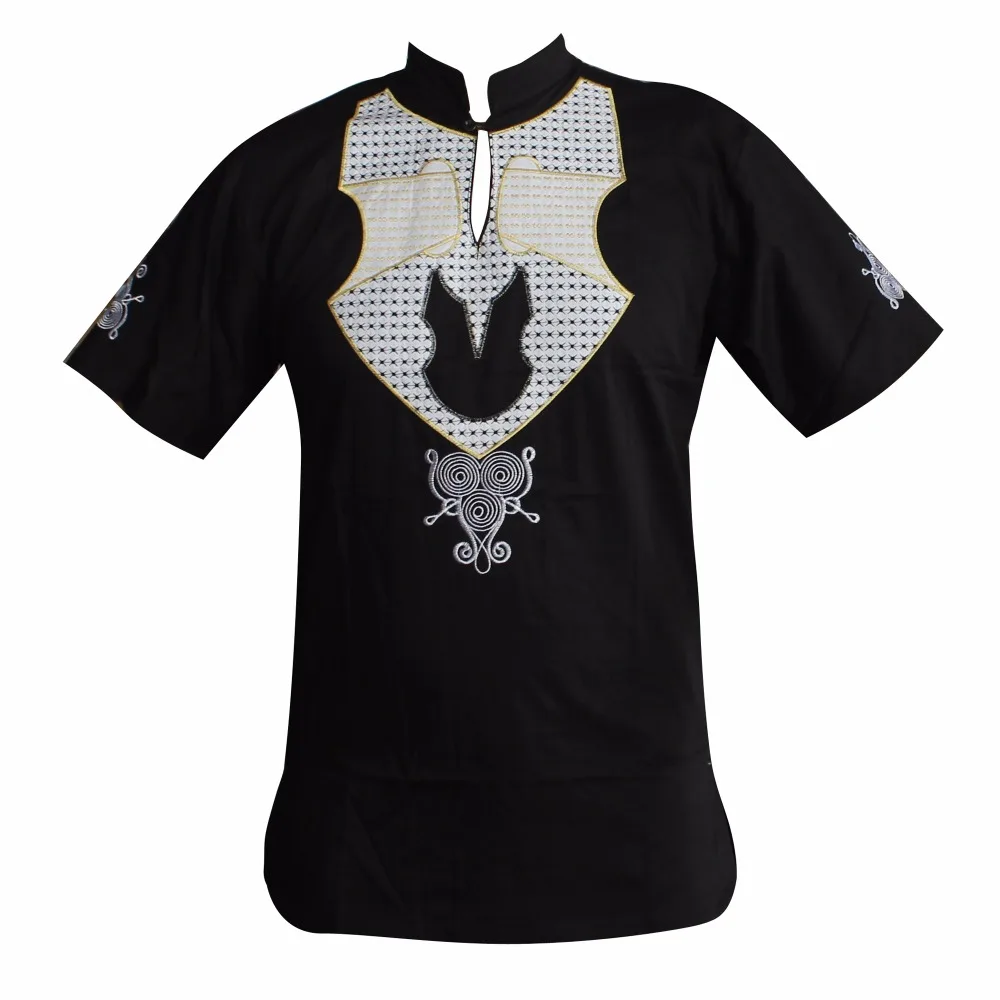 Облегающие футболки с вышивкой новый дизайн Пан-Африканский Топ этнический