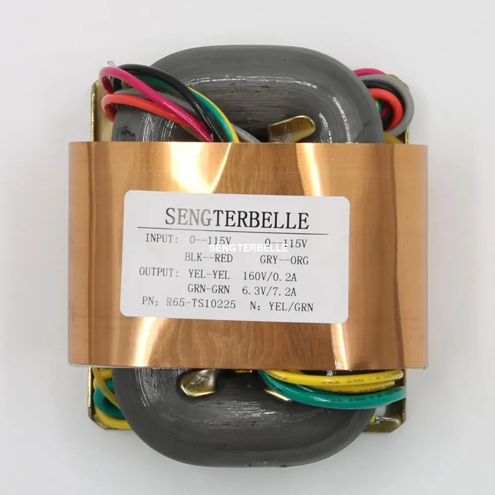 Hifi 80 Вт (80VA) R Core трансформатор мощности выход: 0 160 в + 6 3 В для предусилителя