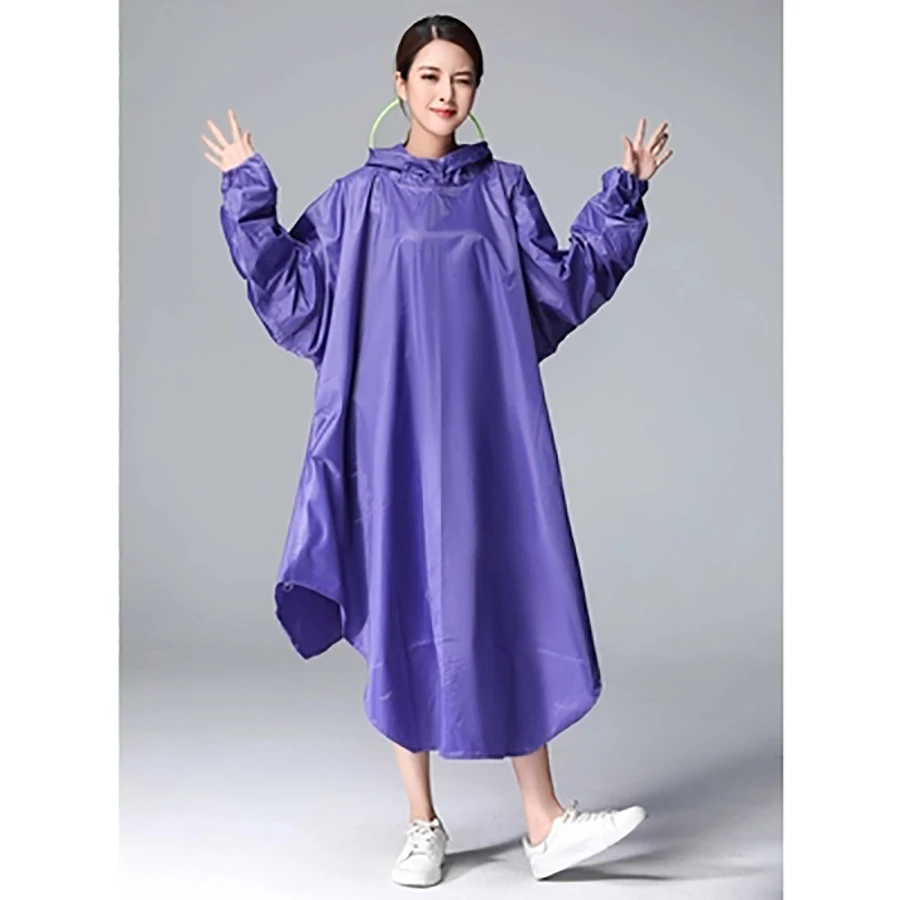 Длинная непромокаемая куртка пончо женская спортивная одежда дождевик из ПВХ