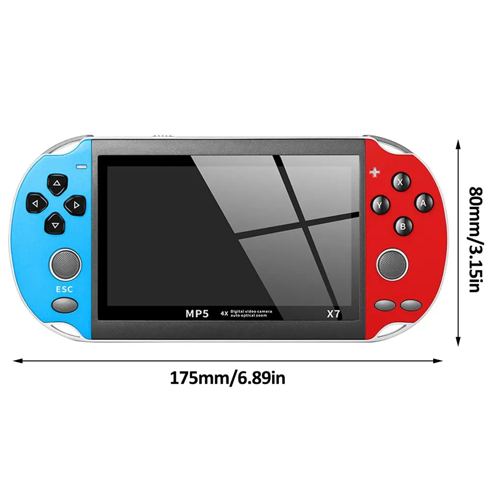 4 3 дюймов для GBA портативная игровая консоль X7 Видео игровой плеер 300 бесплатных