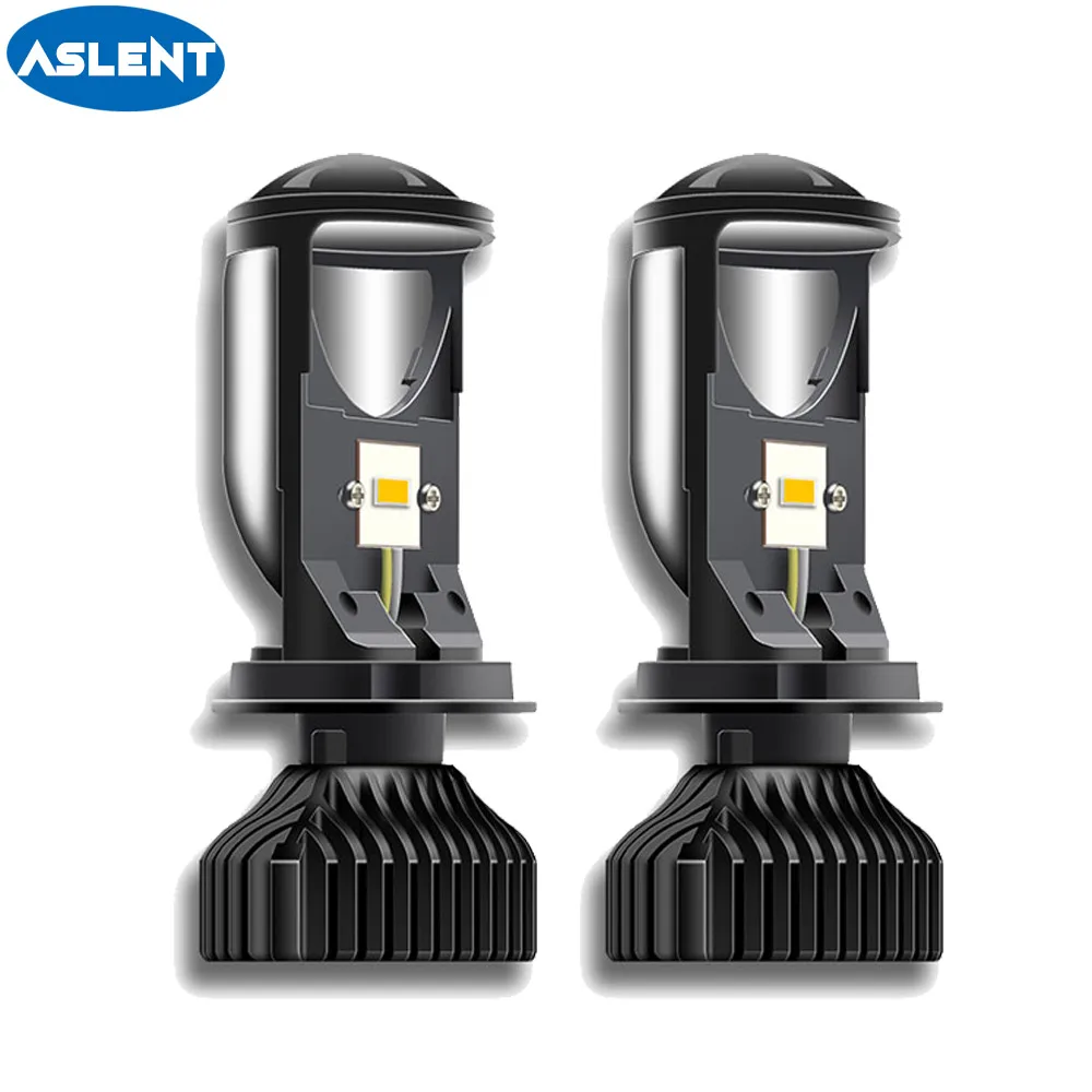 

H4 LED Bulb with Mini Projector Lens H4 LED Conversion Kit 20000LM Automobiles Hi/Lo Beam Car Headlight Bulbs 12V 5500K 6000K