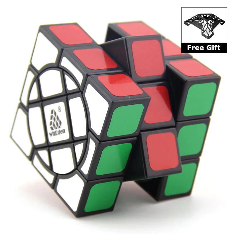 WitEden-s&uacute;per lisas 3x3x3 para ni&ntilde;os, cubo m&aacute;gico, Velocidad Profesional, puzle, 333, juguetes educativos para ni&ntilde;os, cubo m&aacute;gico con soporte-1