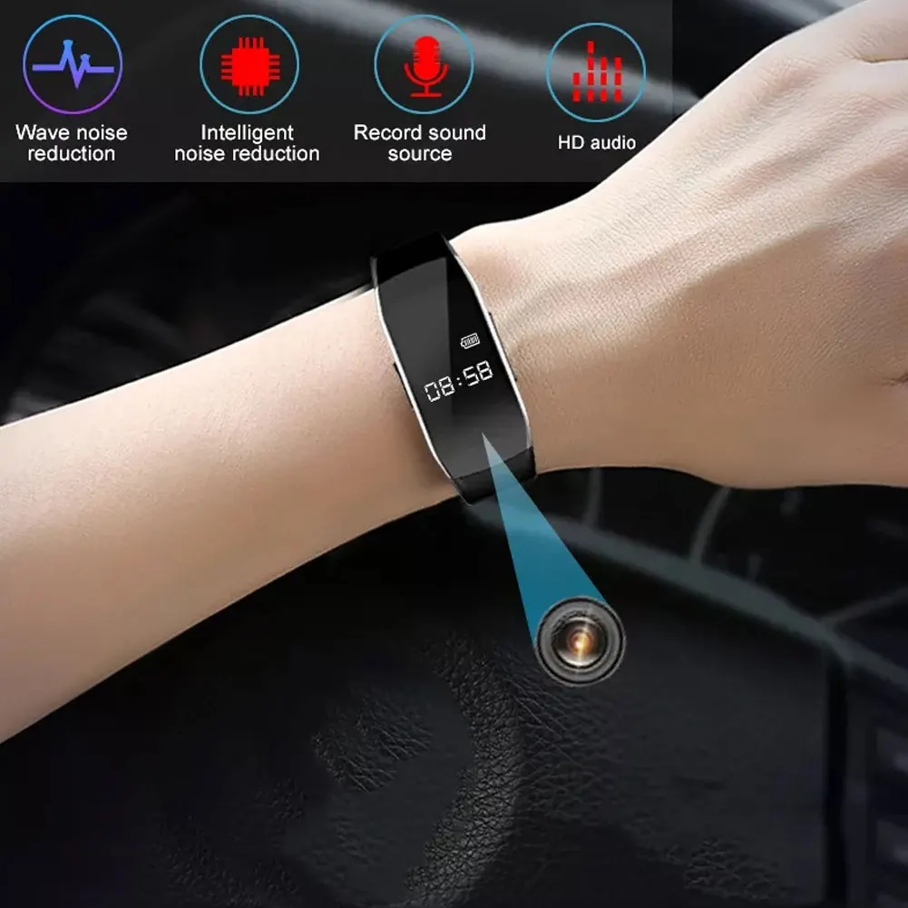 Mini Camera 1080P Small Cam Audio Voice Video Recorder Bracelet Micro Camcorder Wristband Vs K18 Support Hidden TF Card Not Wifi |