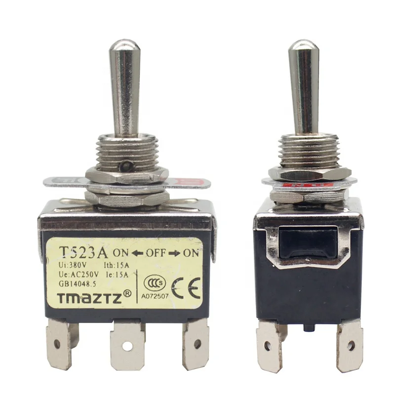 

15A 250V ON/OFF/ON SPST 6Pin Heavy Duty Toggle Switch Car Boat