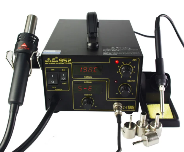 Gordak 952 270 Вт паяльная станция + Тепловая пушка 2 в 1 SMD BGA | Инструменты