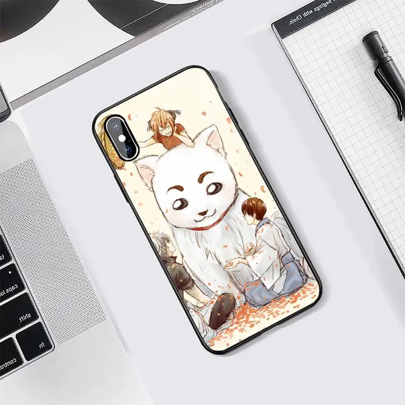 

GINTAMA amine Mobile accessories Phone Case Tempered glass For iphone 5C 6 6S 7 8 plus X XS XR 11 PRO MAX