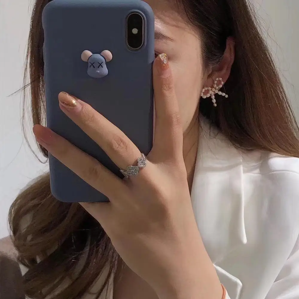 

Strong light natural pearl 14K gold stud earrings geometric planet love long tassel water drop sun flower ladies jewelry