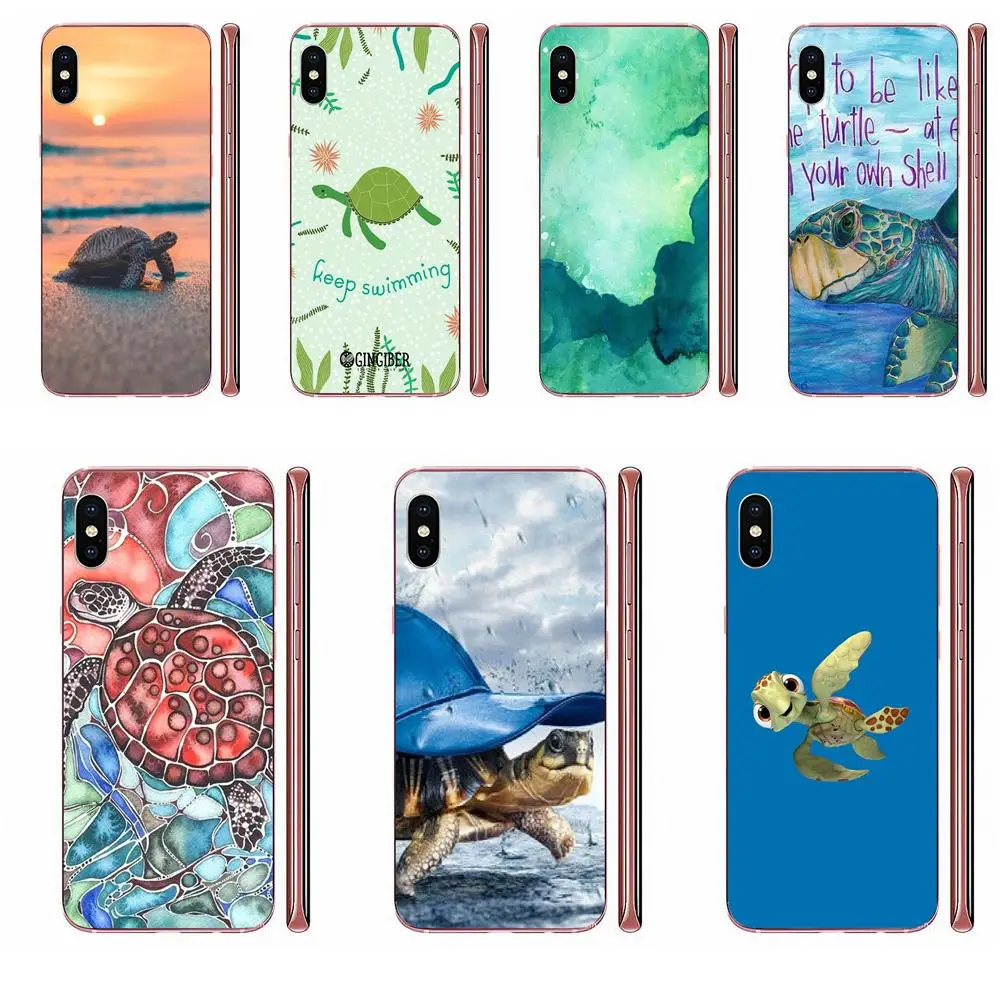 Популярные Черепашки для Apple iPhone 11 Pro X XS Max XR 4 4S 5 5C 5S SE SE2 6 6S 7 8 Plus мягкие чехлы