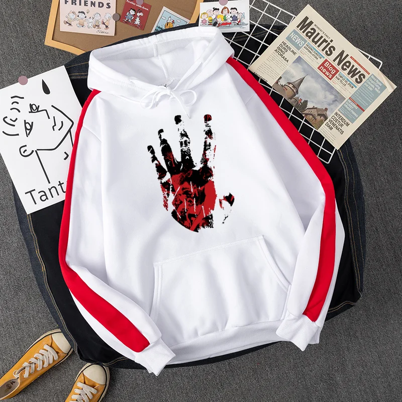 

Palm Printing Men Hooded Harajuku Loose Sweatshirt Autumn Hot Sale Fashion HoodieS Hip Hop Fleece Mens Streetwear