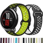 Ремешок силиконовый 22 мм для смарт-часов Xiaomi Huami Amazfit PACE Stratos 322S, спортивный браслет для Amazfit GTR 2EGTR 47 мм