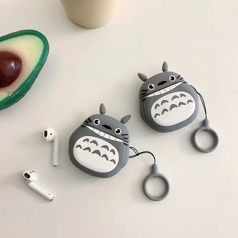 

New 2021 Creative cute My Neighbor Totoro wireless bluetooth headset protective case for airPods1 2 3 headset accessories