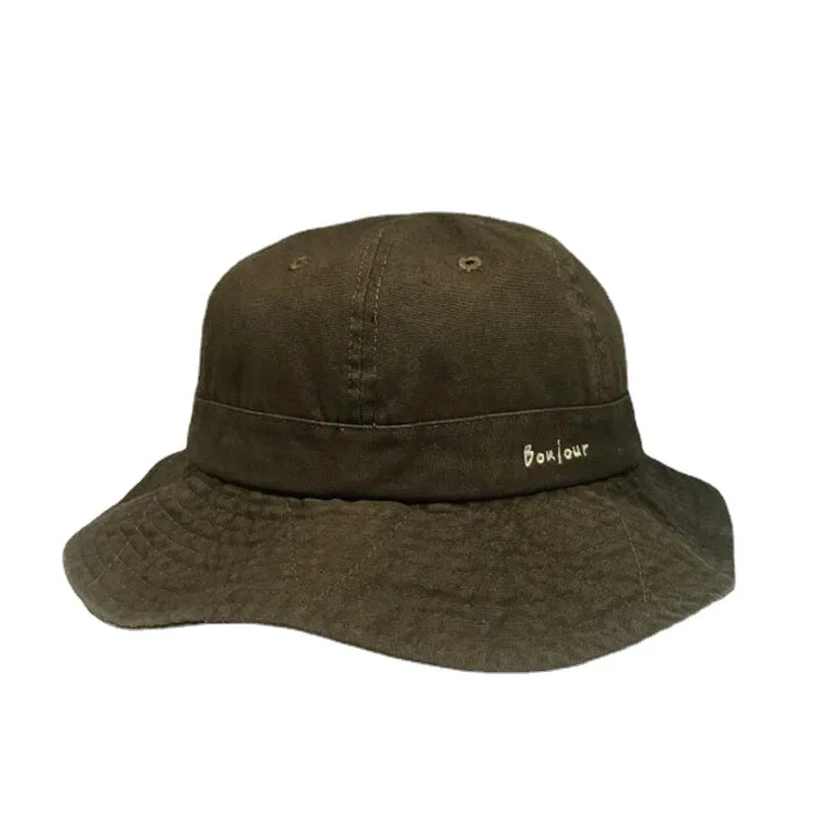 

Bucket Hat Cotton Dome Bucket Caps Women Lady Sun Hat Campaniform Hat Outdoor Panama Cap Solid Unisex