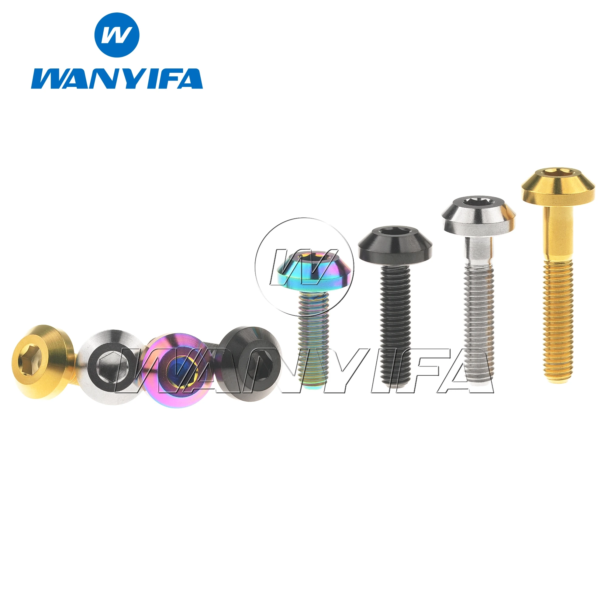 Титановый &quotWanyifa&quot Ti Болт M6x12 15 20 25 30 35 мм шестигранный ключ головкой для уход за