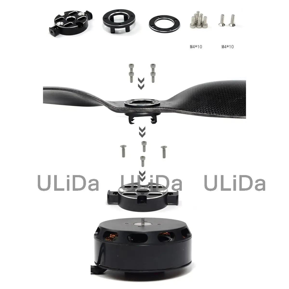 3131 металлический алюминиевый быстроразъемный 31 мм адаптер пропеллера типа M3 / M4