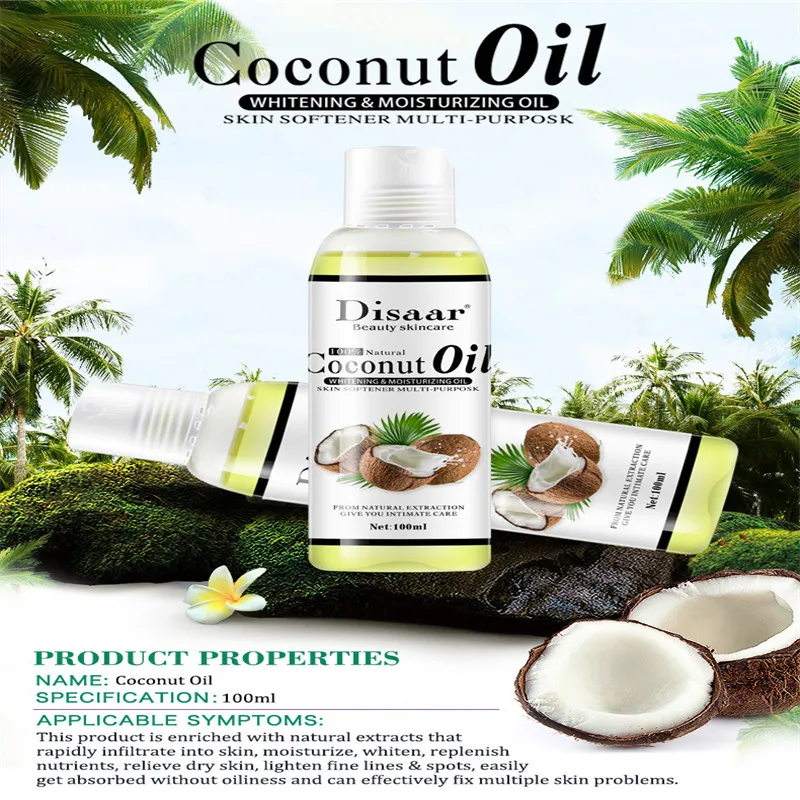 

100% natural organic coconut oil, body massage essential oil, skin moisturizing and hydrating oil to help sleep
