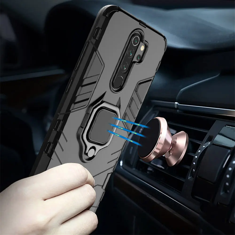 Противоударный чехол 4 в 1 для Xiaomi Redmi Note 8 8pro Pro Note8 магнитный держатель