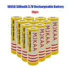 Литий-ионные аккумуляторные батареи BRC 3,7 в 18650 5000 мАч, 10 шт., используются для литиевых батарей, таких как лазерная ручка и фонарик