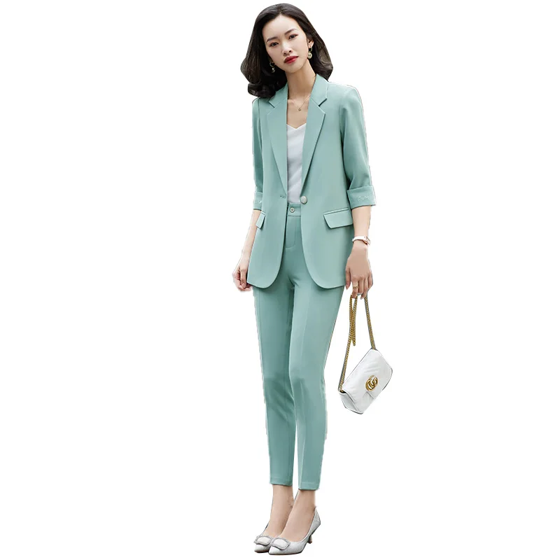 

Purple Suit Female Korean-style 2021 Spring and Summer New Style Fashion Business Attire Dignified Goddess Van High-Side
