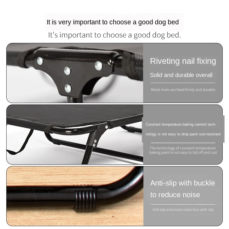 저렴한 습기 방지 애완 동물 행진 침대 접이식 골든 리트리버 래브라도 대형 개 개집 사계절 범용 오프-지상 습기