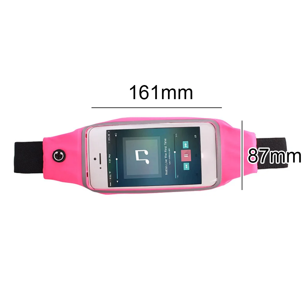 

Sport Waist Belt Pocket Touchscreen Bum Bag 5.5in Phone Pouch Fitness Running Waist Pack Exercise Outdoor