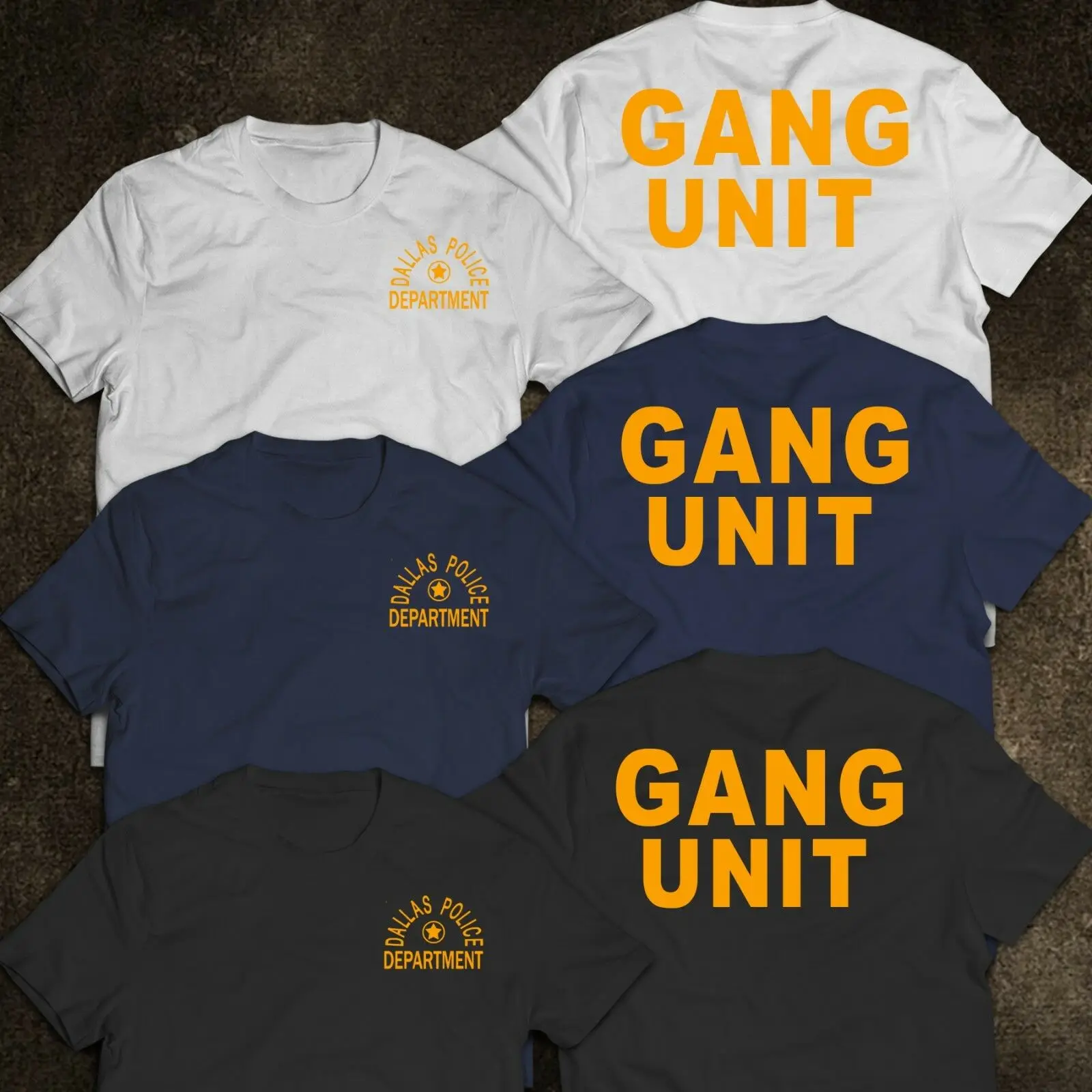 Новая футболка с полицейским Отделом Далласа США S 3Xl|Мужские футболки| |
