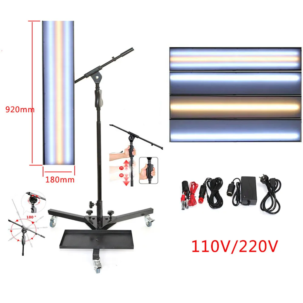 

12V Светодиодный отражатель лампы, инструменты для ремонта вмятин, светодиодный светильник, отражающая панель с регулируемым держателем, набор ручных инструментов