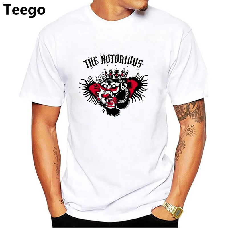 Men Conor Mcgrego Tattoo MMA The Notorious T Shirt 100% Cotton Male Tos Tee Short Sleeve T-Shirt Round Neck Plus Size | Мужская одежда