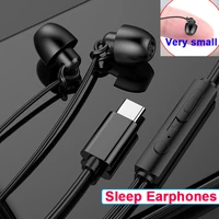 2pcs sleep headphones 3 5mm type c in ear music headphones silicone earplug noise cancelling headset to help sleep