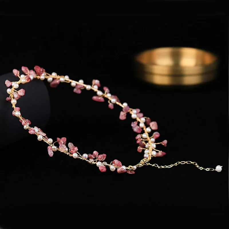 Необычные бусы натуральный камень Пресноводный Жемчуг подвески ожерелья Чокеры