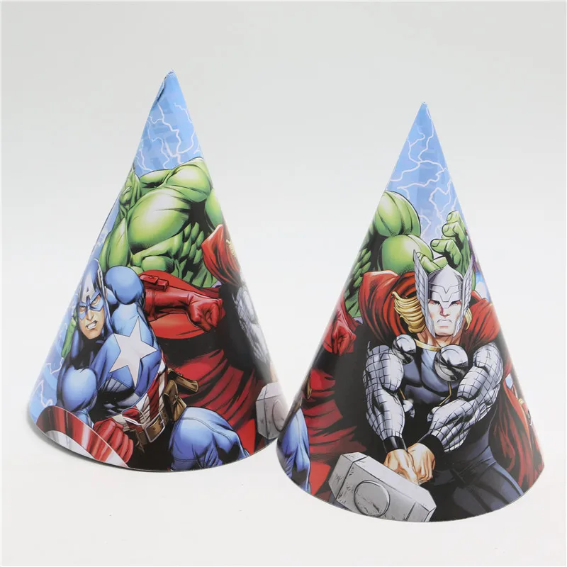 6 шт./лот вечерние товары веселые игрушки бумага трикорн мультфильм шляпа