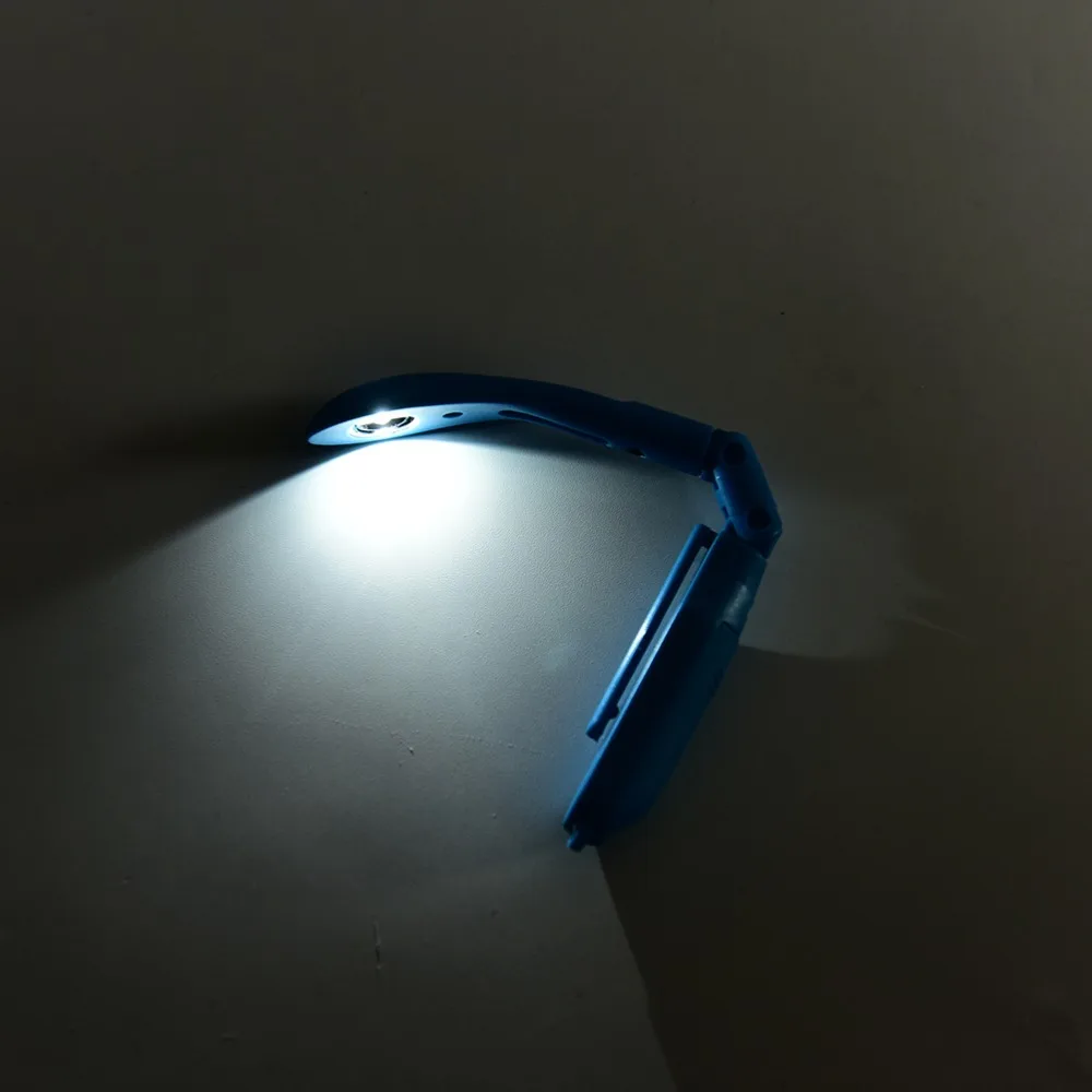 

Flexible Mini Clip-On Bright Book Light Laptop White LED Book Reading Light Flexible Portable Travel Book Reading Spot Light
