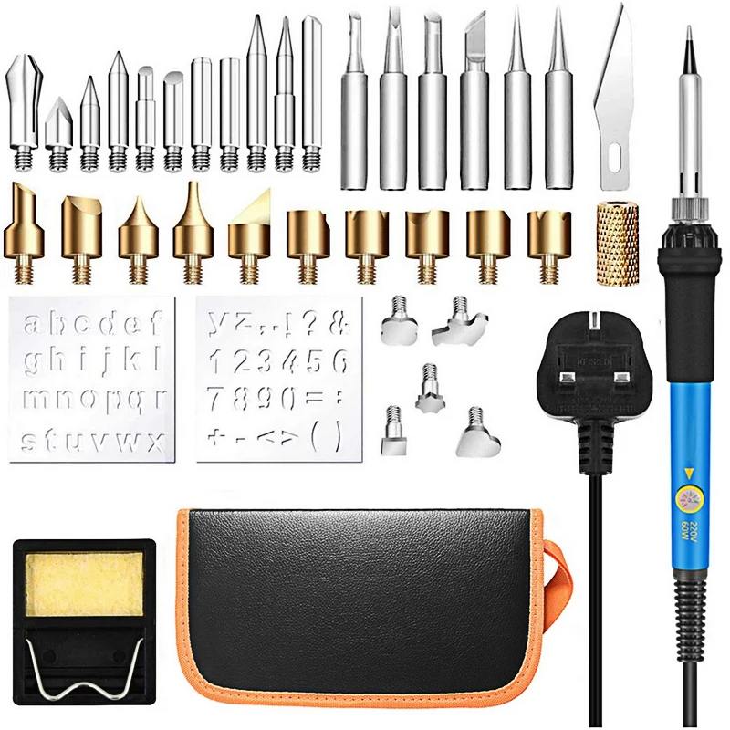 Электрический паяльник 60 Вт с регулируемой температурой 220 ℃ сварочная станция