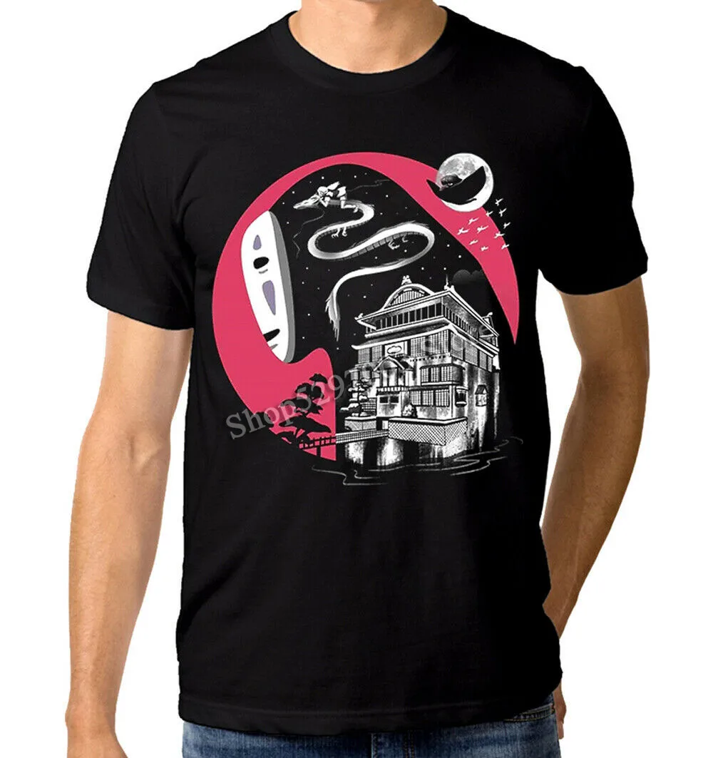 Футболка с рисунком из аниме футболка для студийной съемки Ghibli Hayao Miyazaki Men'S