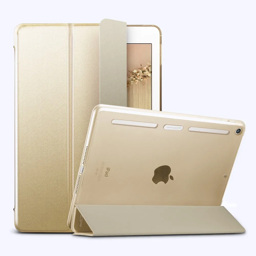 Чехол для iPad 9,7, ESR из искусственной кожи передняя крышка+ Мягкий ТПУ бампер край+ PC задняя Авто спящий умный чехол для нового iPad выпуска