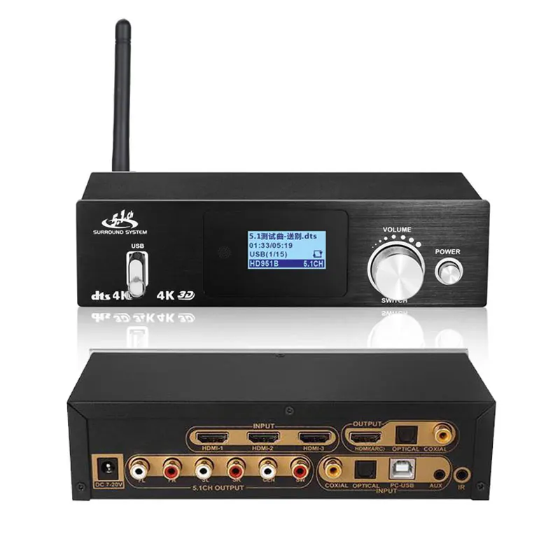 Bluetooth DAC 4K* 2K HDMI к HDMI экстрактор конвертер Цифровой SPDIF HDMI DTS 5,1 аудио декодер конвертер передач HDMI ARC аудио