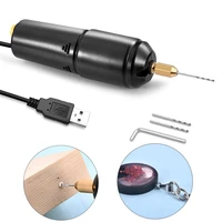 diy jewelry making tools mini electric drill handheld for epoxy resin jewelry drilling wood craft tools with 5v usb data cable